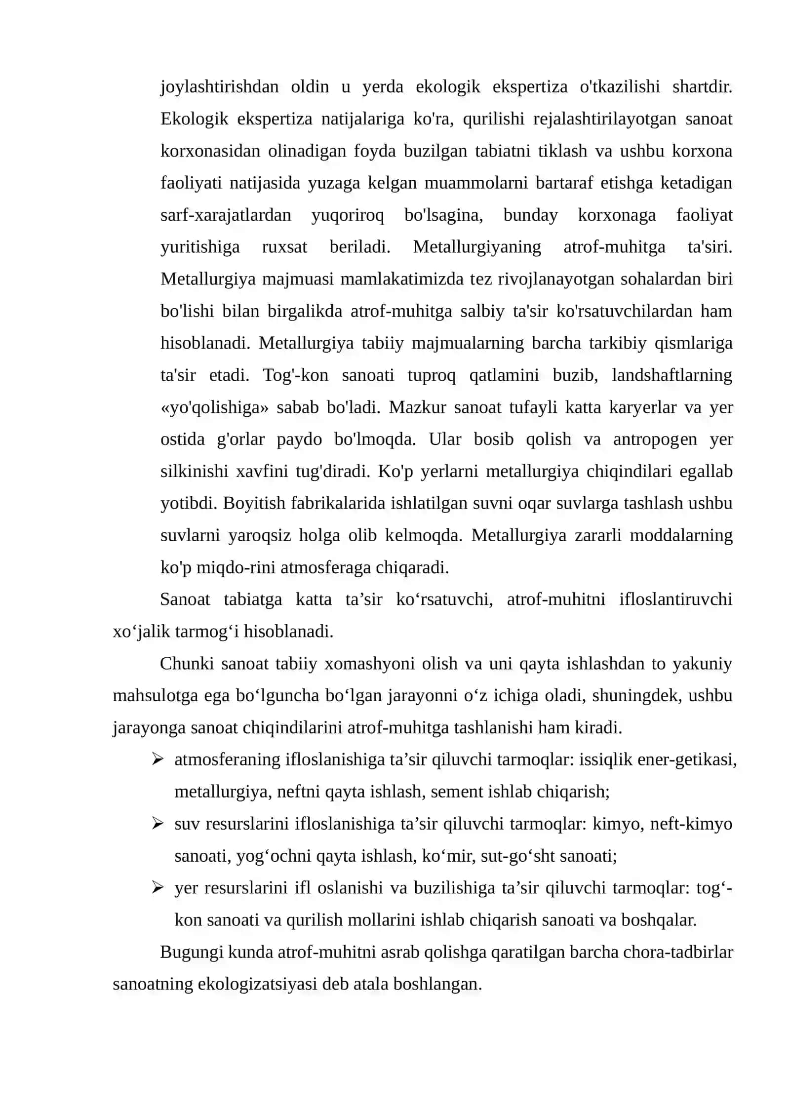Sanoatning ekologiyaga ta’siri 4