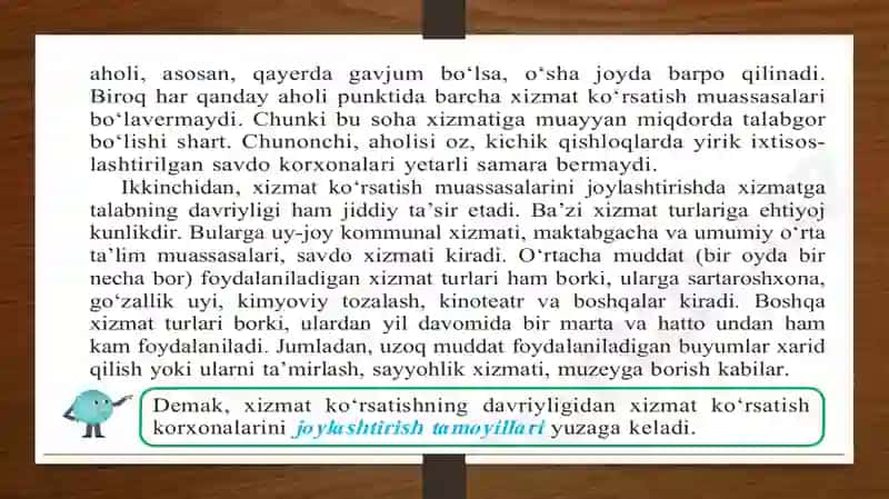 AHOLIGA XIZMAT KO‘RSATISH SOHALARI 4