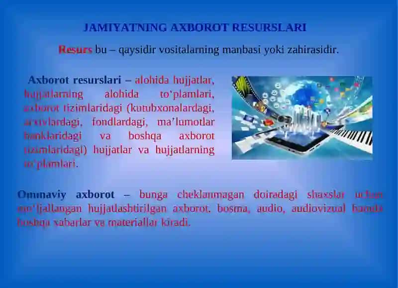 Axborotlashgan Jamiiyat 4