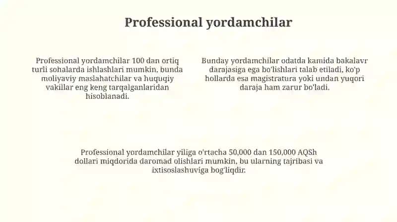 Komakchilarning turlari 4