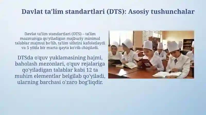 Davlat ta’lim standartlari va malaka talablari 4