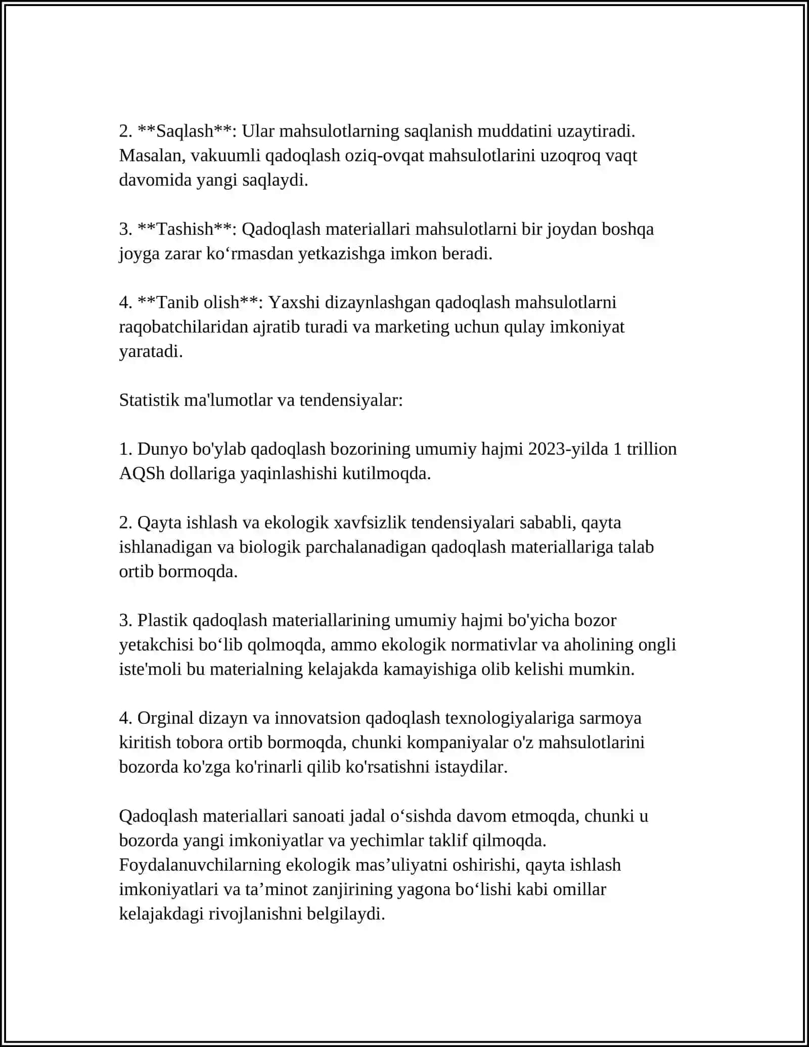TERMOPLAST POLIMERLARNI QÒLLANISH SOXALARI 4