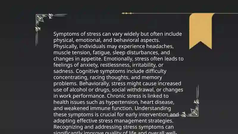 Stress in simple words 4