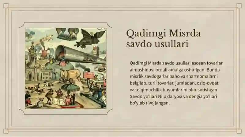 Qadimgi Misrdagi iqtisodiy g’oyalar 4