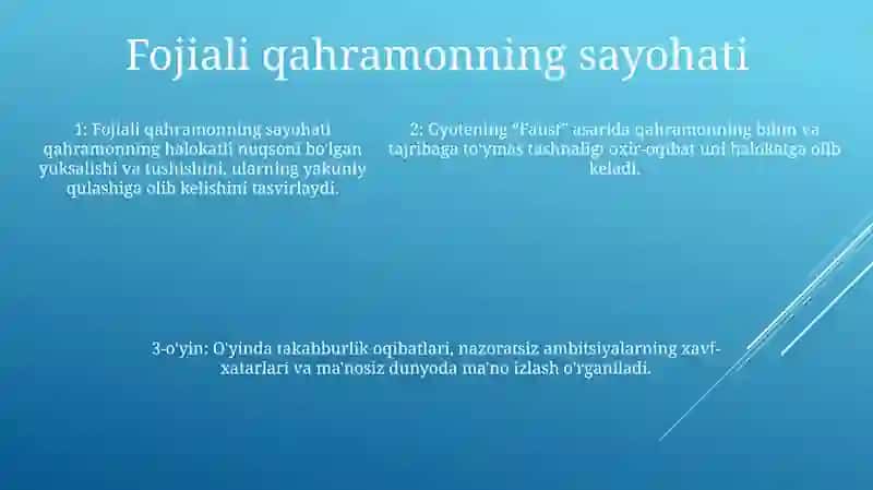 Gyote "Faust" Asarining Asosiy GʻOyasi 4