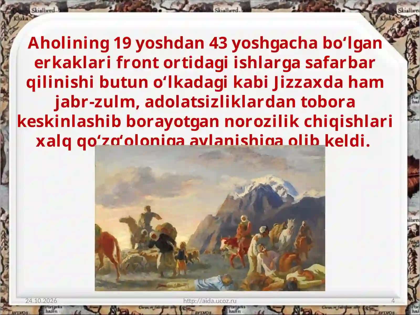 Jizzax  qo‘zg‘oloni 4