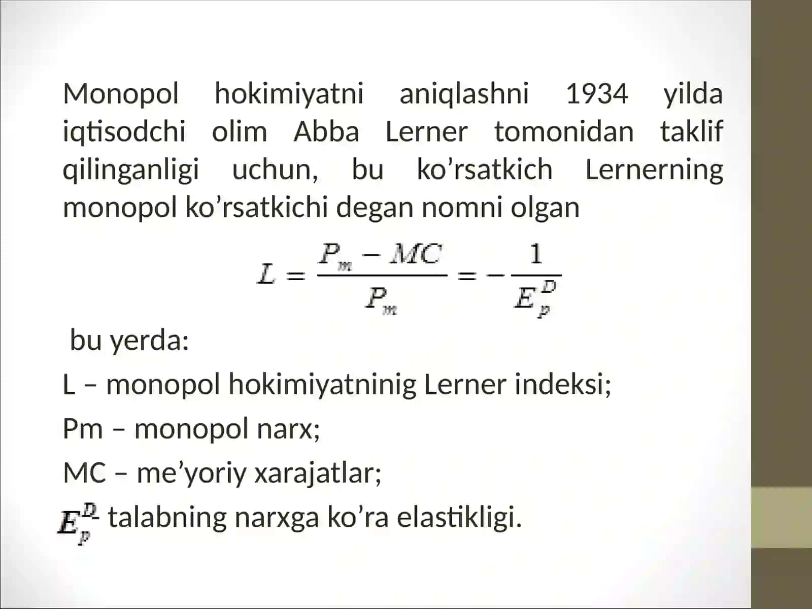 Monopoliyaning Iqtisodiy Asoslari 4
