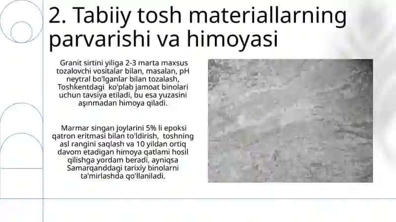 Tabiiy tosh materiallari va ularning turlari 4