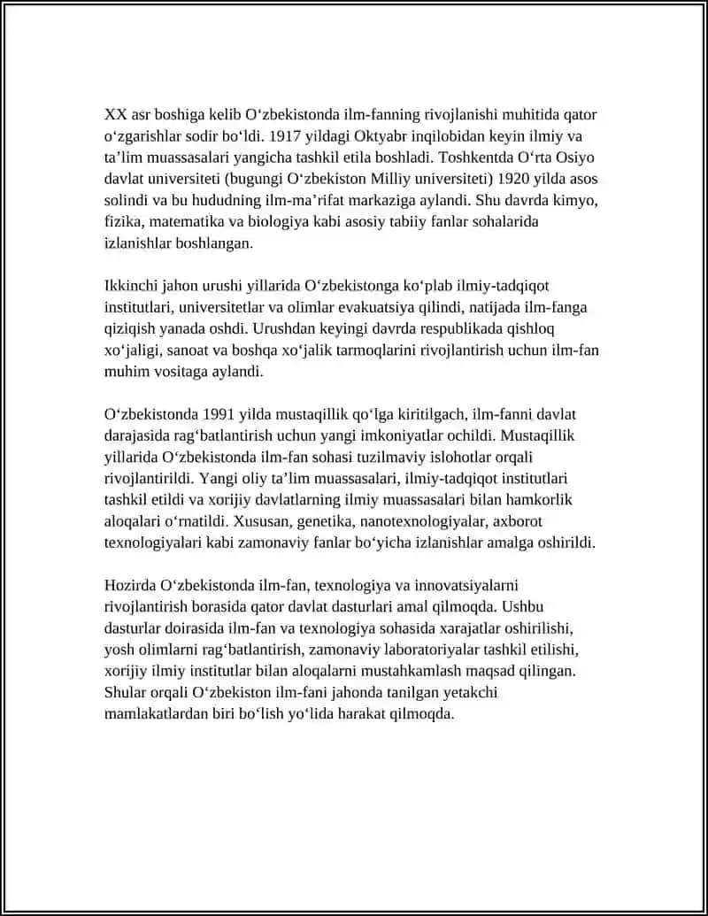 OʻZBEKISTONDA ILM FAN VA UNING YUTUQLARI 4