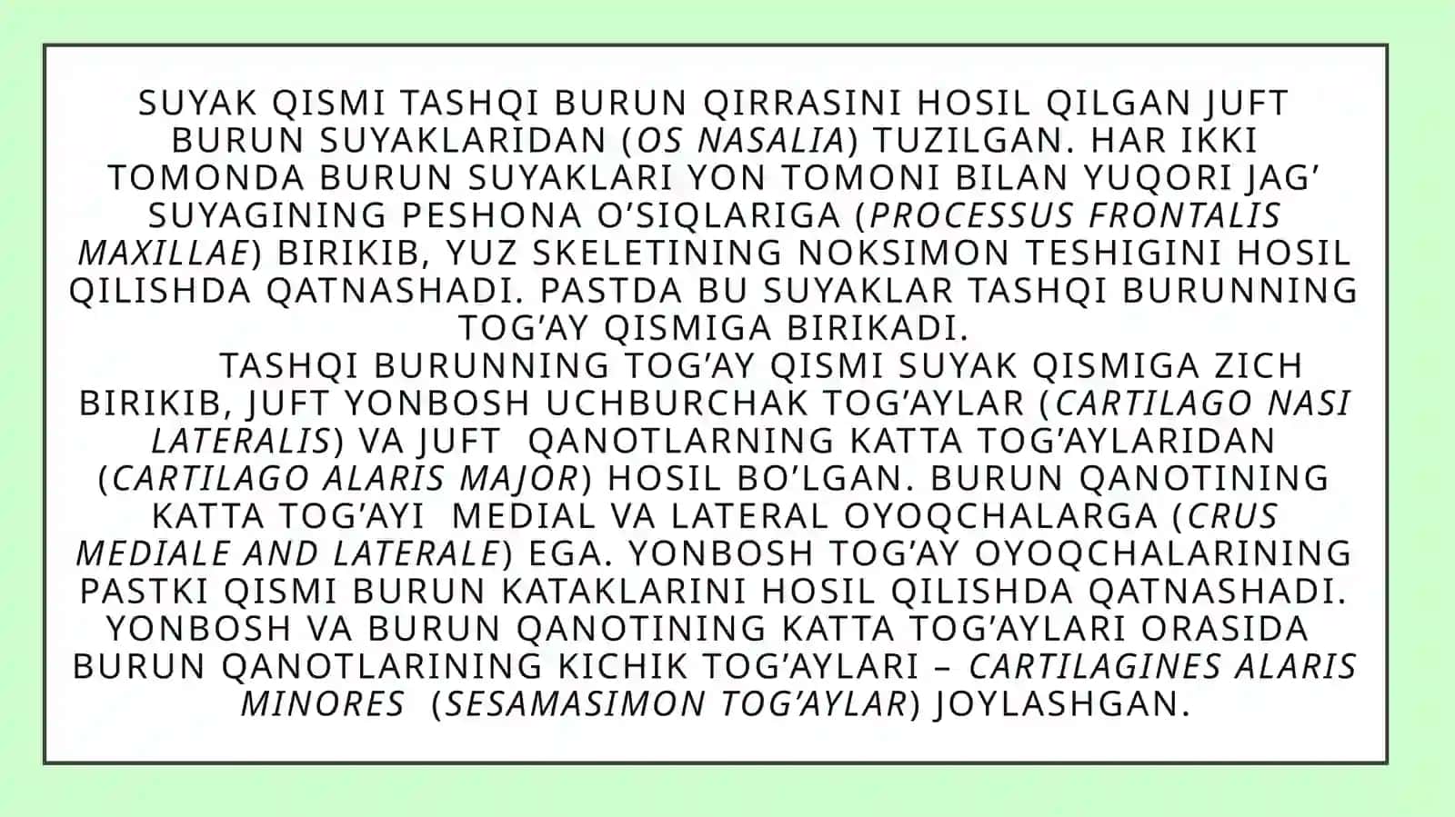 Burunning yonboʻshliqlarining klinik anatomiyasi 4