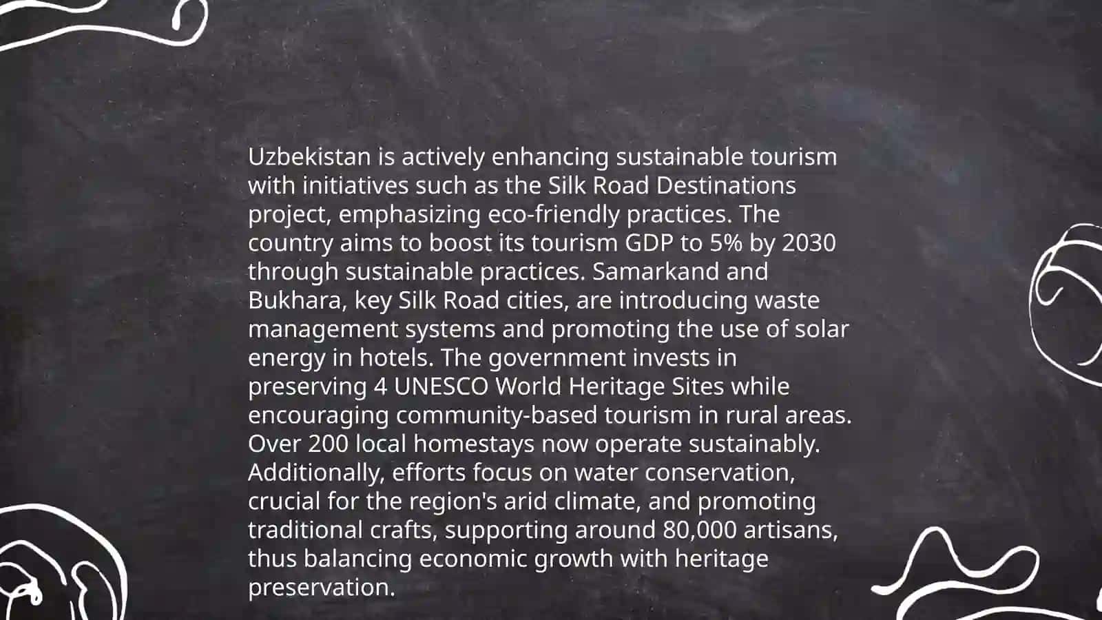 Climate change and touristic features of respublic of Uzbekistan 4