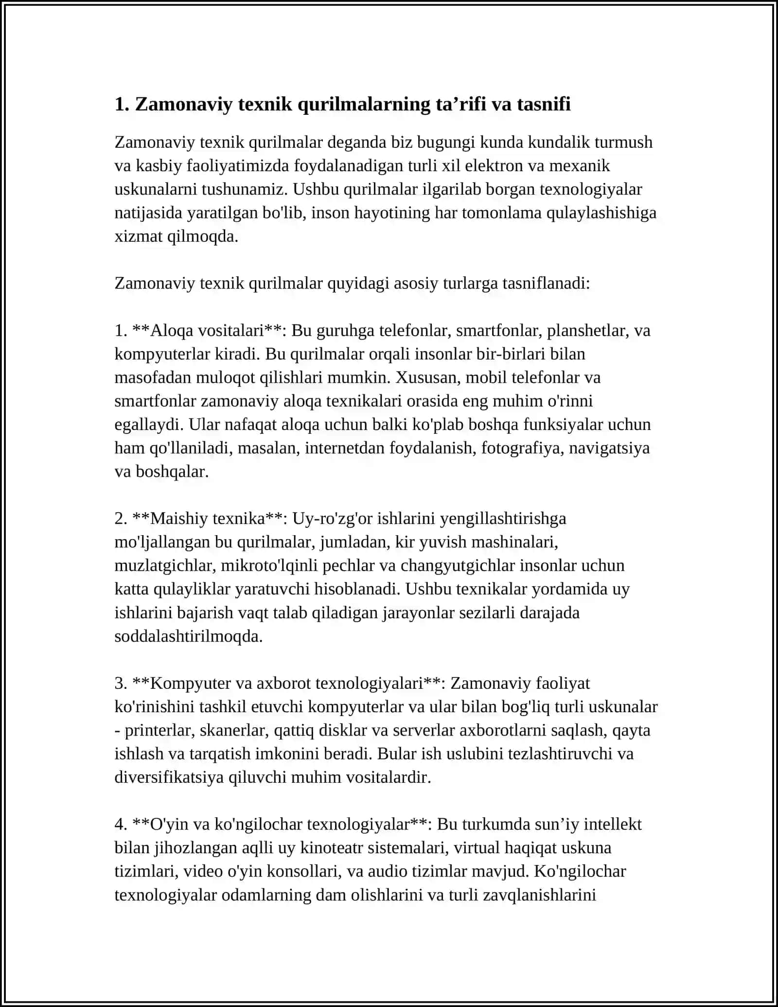 ZAMONAVIY TEXNIK QURILMALAR 4