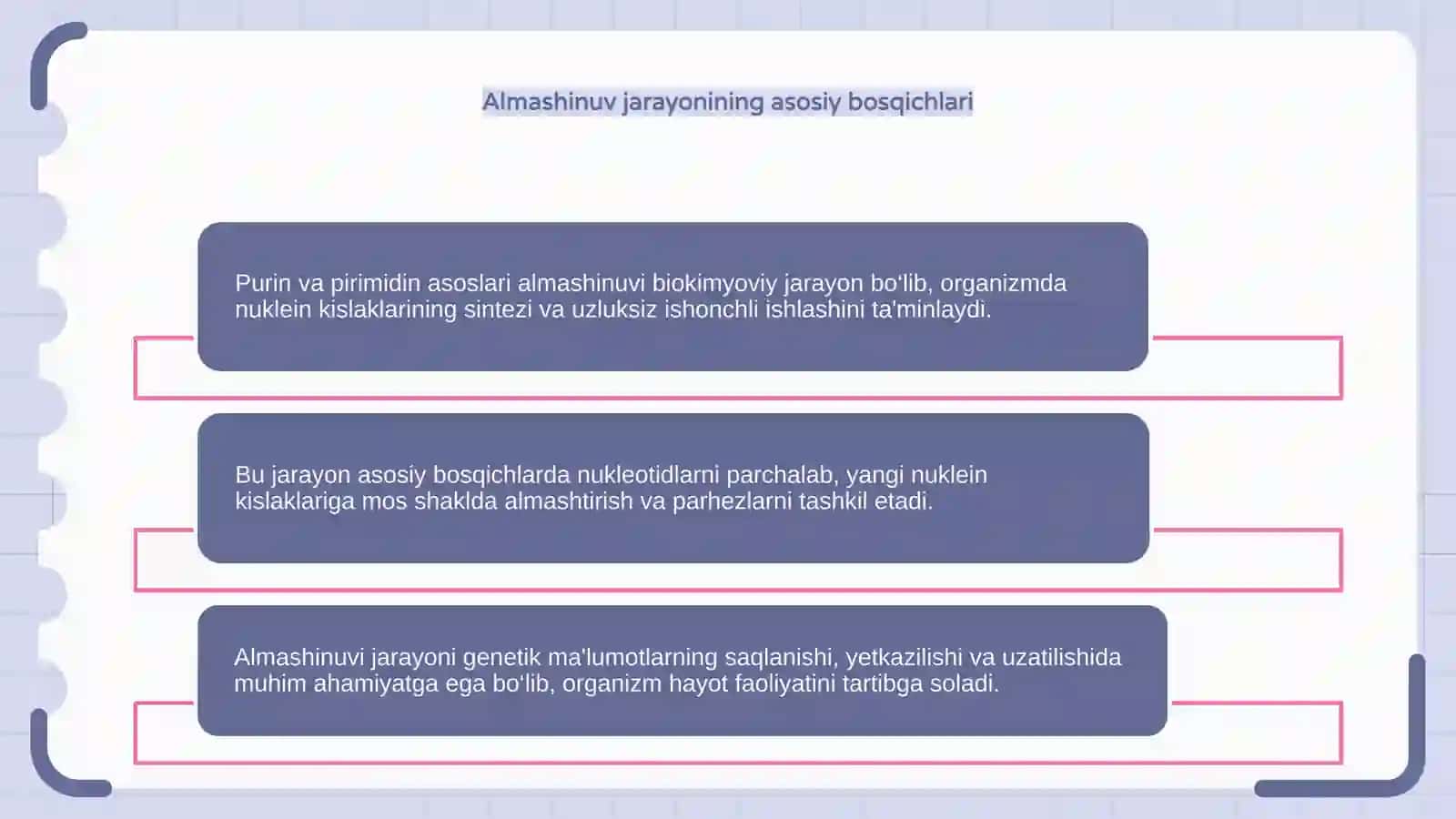 Purin va pirimidin asoslari almashinuvi 4