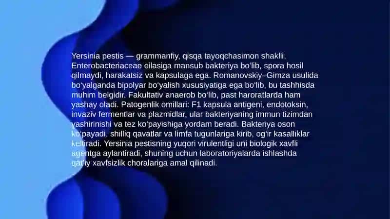 Yersinia pestis va Francisella tularensis 4