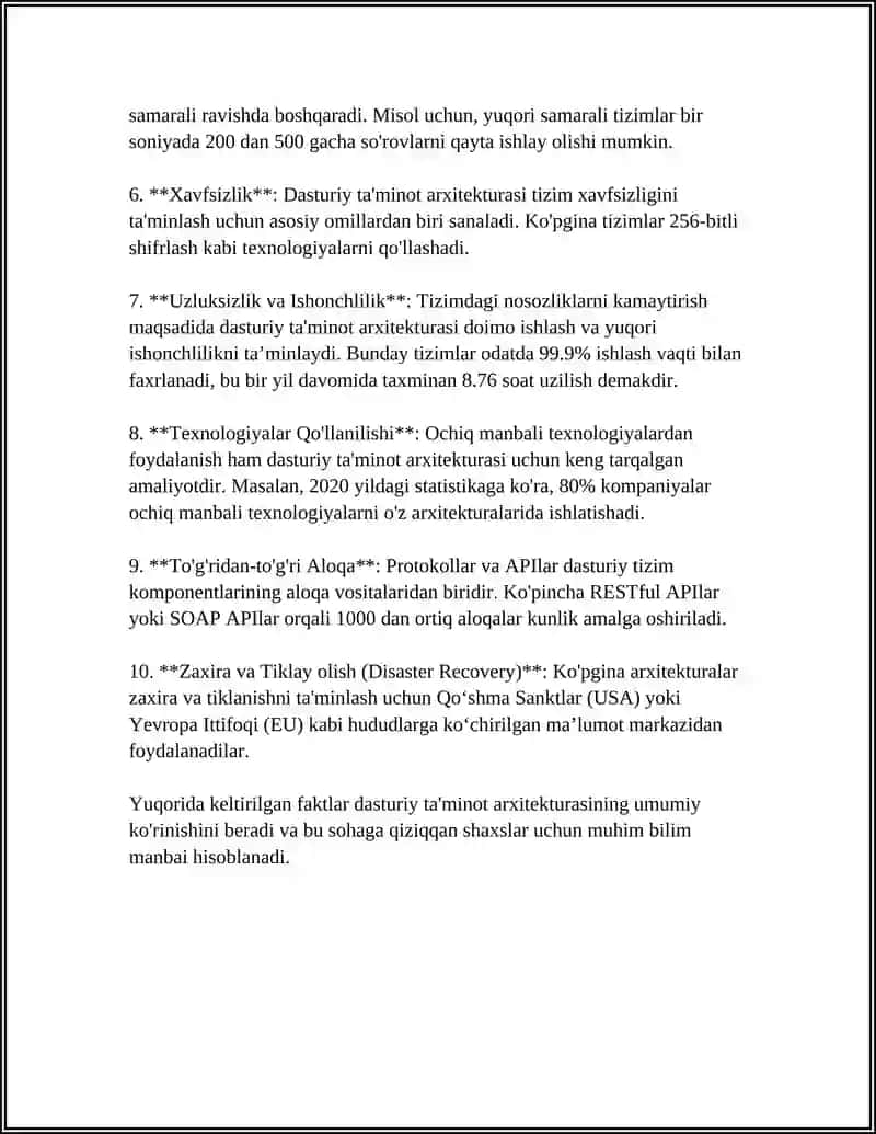 Dasturiy ta'minot arxitekturasi 4