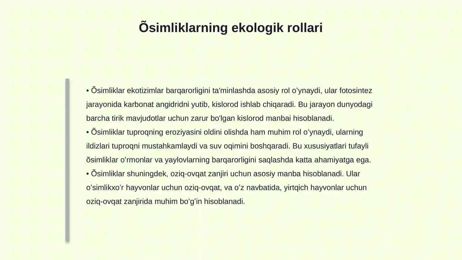 Õsimliklar olamiming xilma-xilligi 4