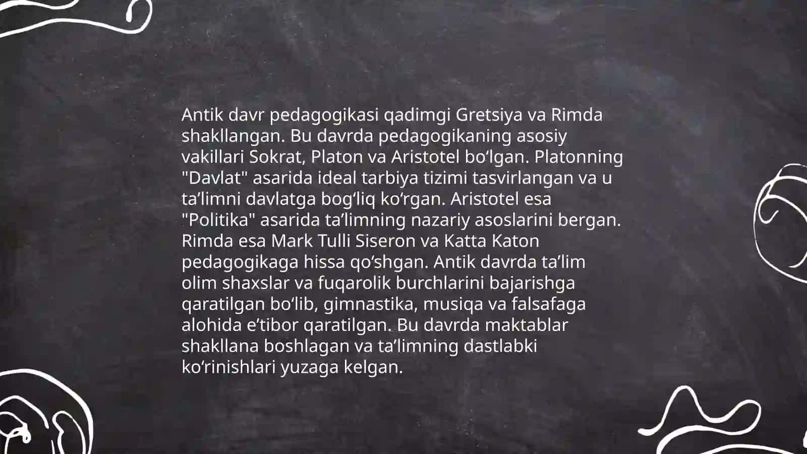 Pedagogik gʻoyalarning rivojlanish bosqichlari 4