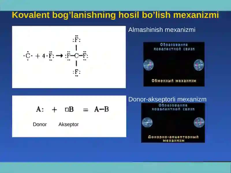 Kimyoviy bog’lanish va molekulalarning tuzilishi 4
