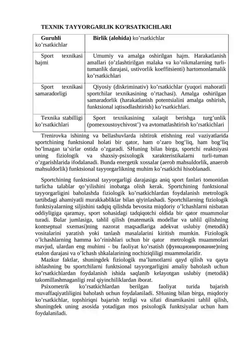 SPORT TAYYORGARLIGINI NAZORAT QILISH 4