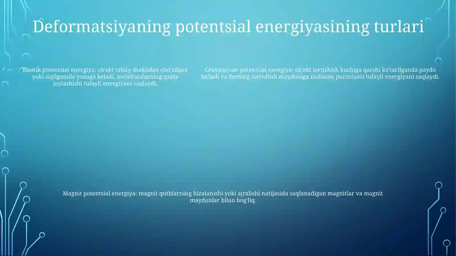 Deformatsiyaning Potensial Energiyasi 4