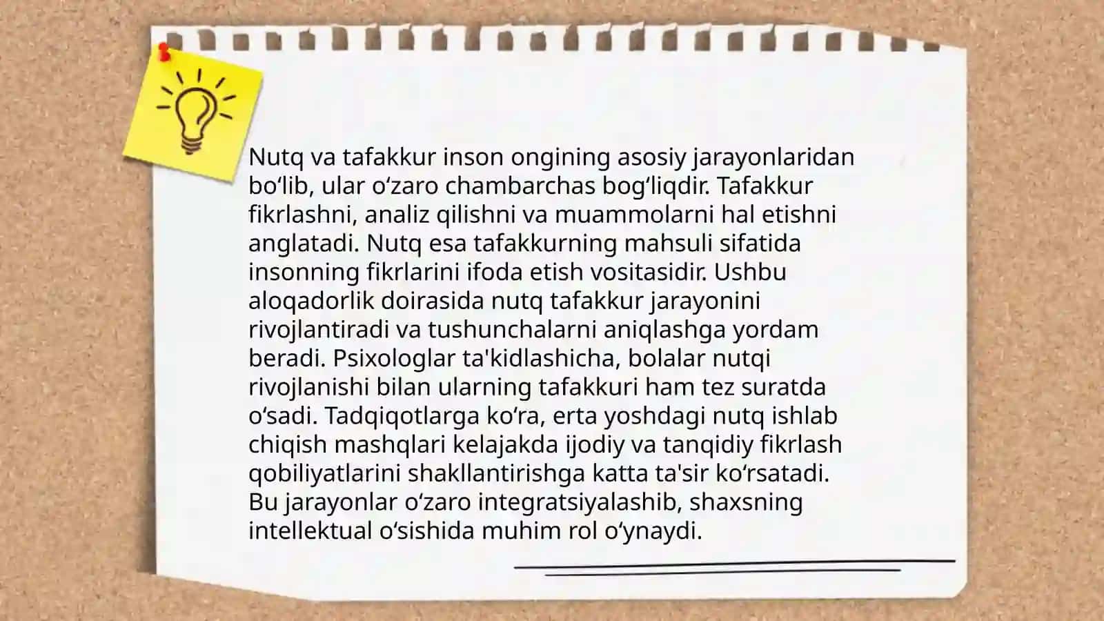 Tafakkur va nutqning psixologik tavsifi 4