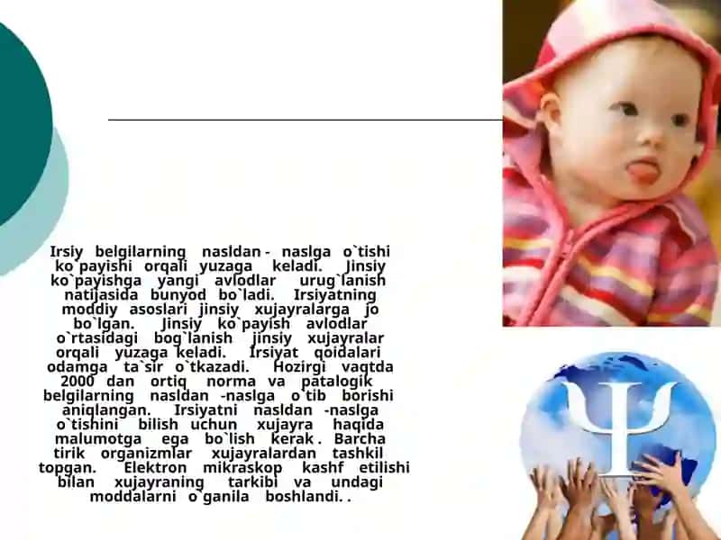 Irsiyat va irsiy kasalliklar 4