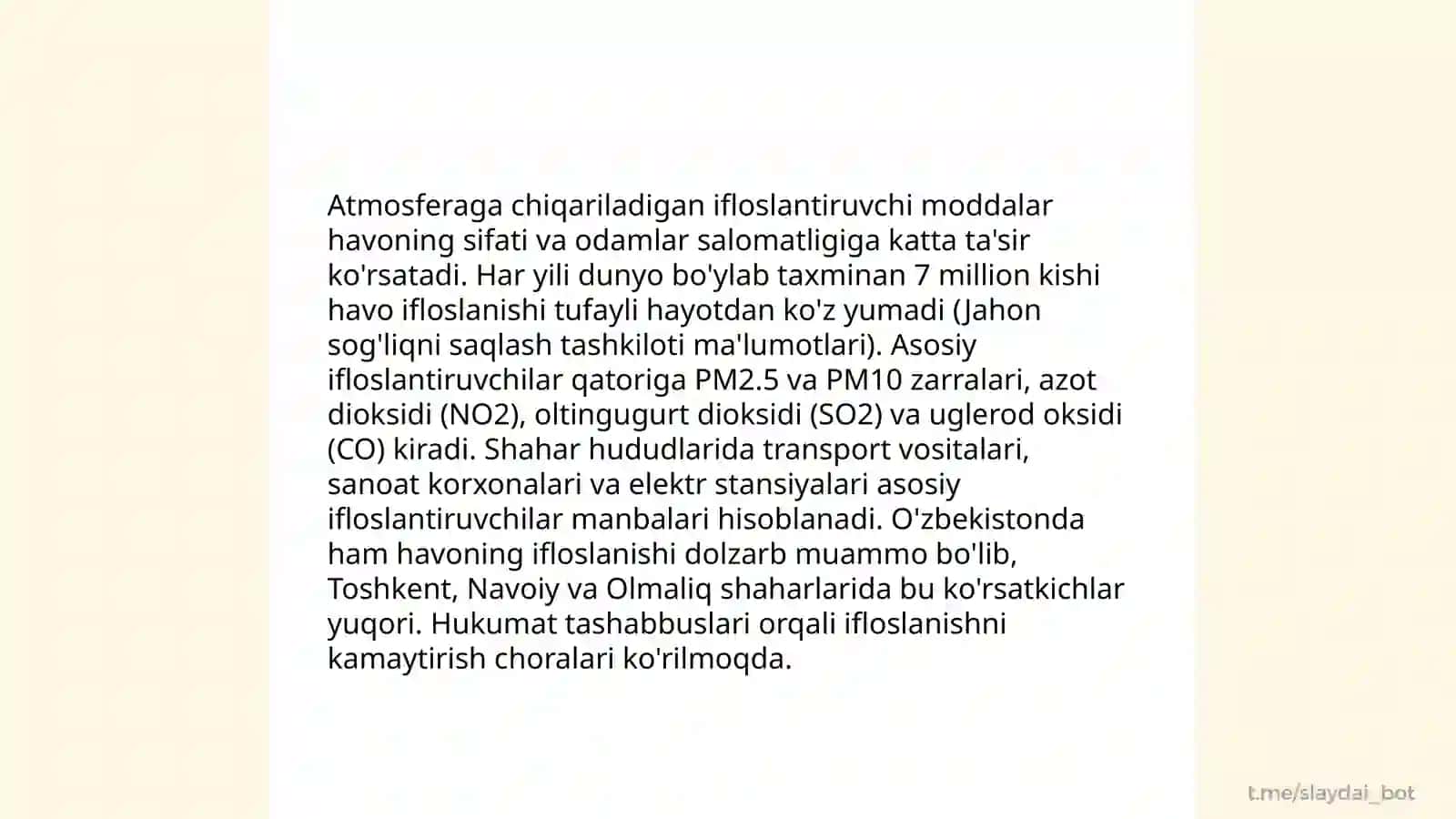 Neft va gaz sanoatining atmosferaga ta’siri 4
