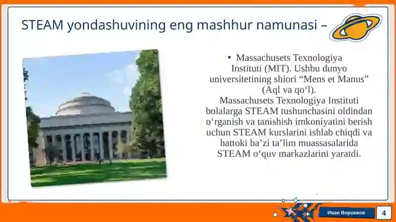 STEAM Ta'lim Texnologiyasi 4