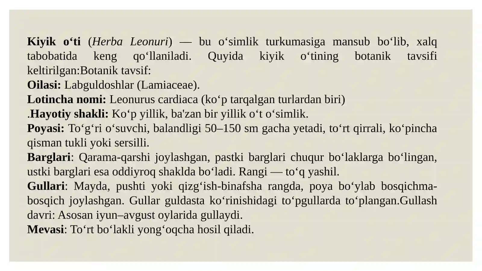 Kiyik o't zaxiralari. 4