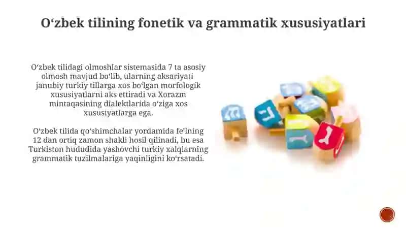 Oʻzbek Tilining Genetik Shakllanish Jarayoni 4