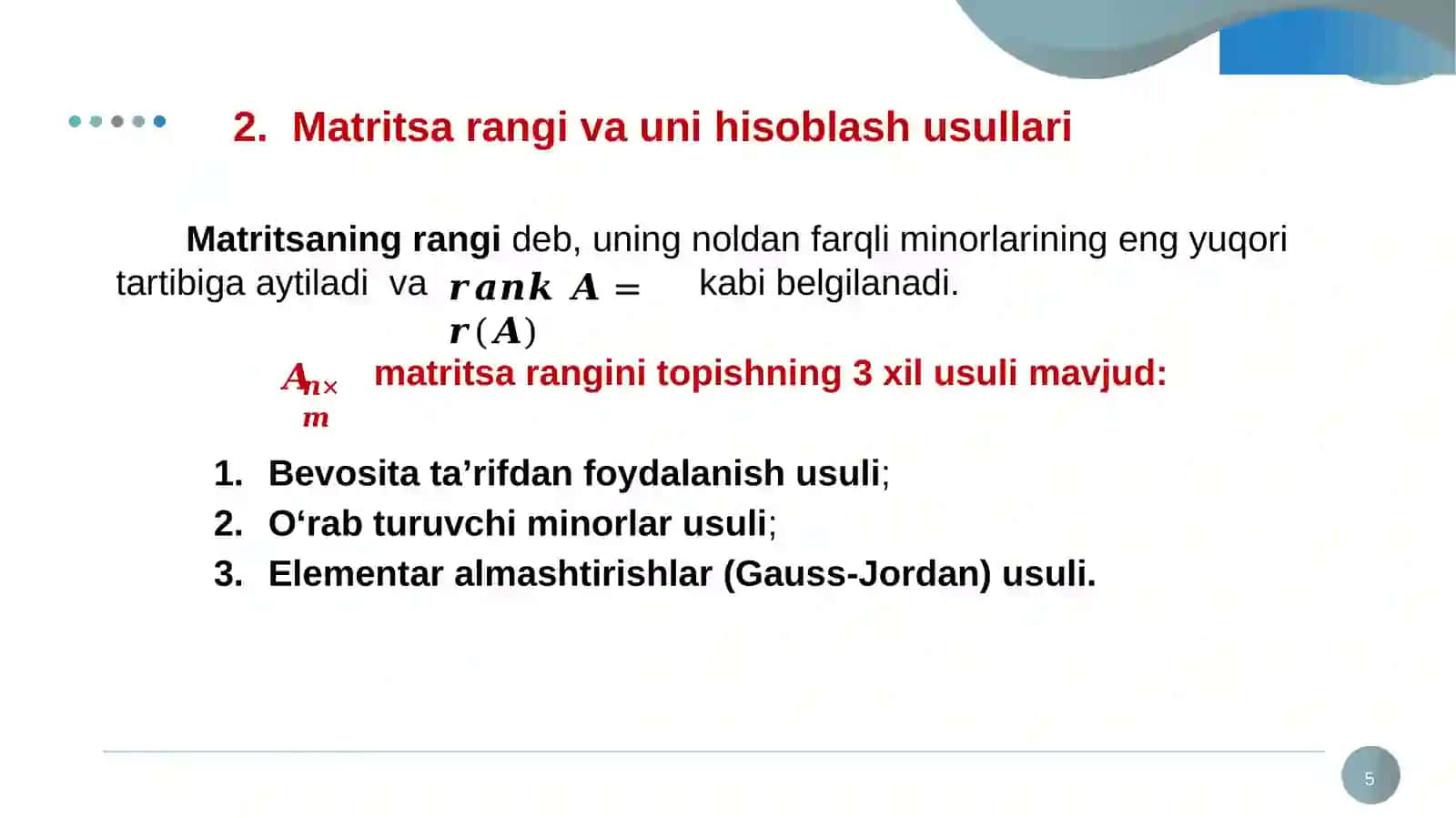 CHIZIQLI ALGEBRA 4