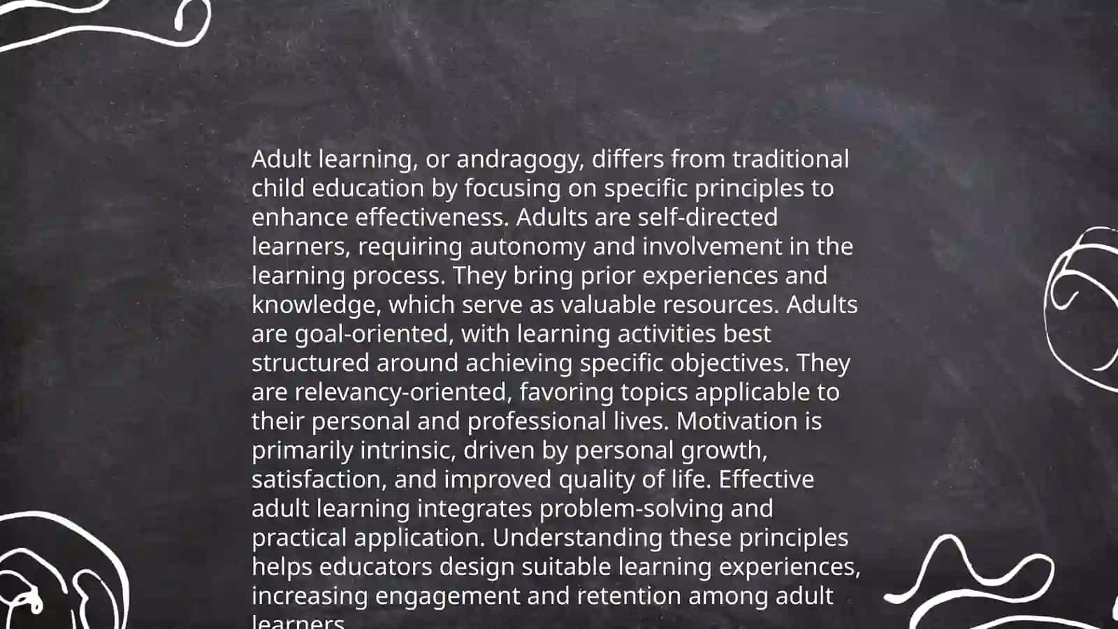 Characteristics of Adult Learners 4