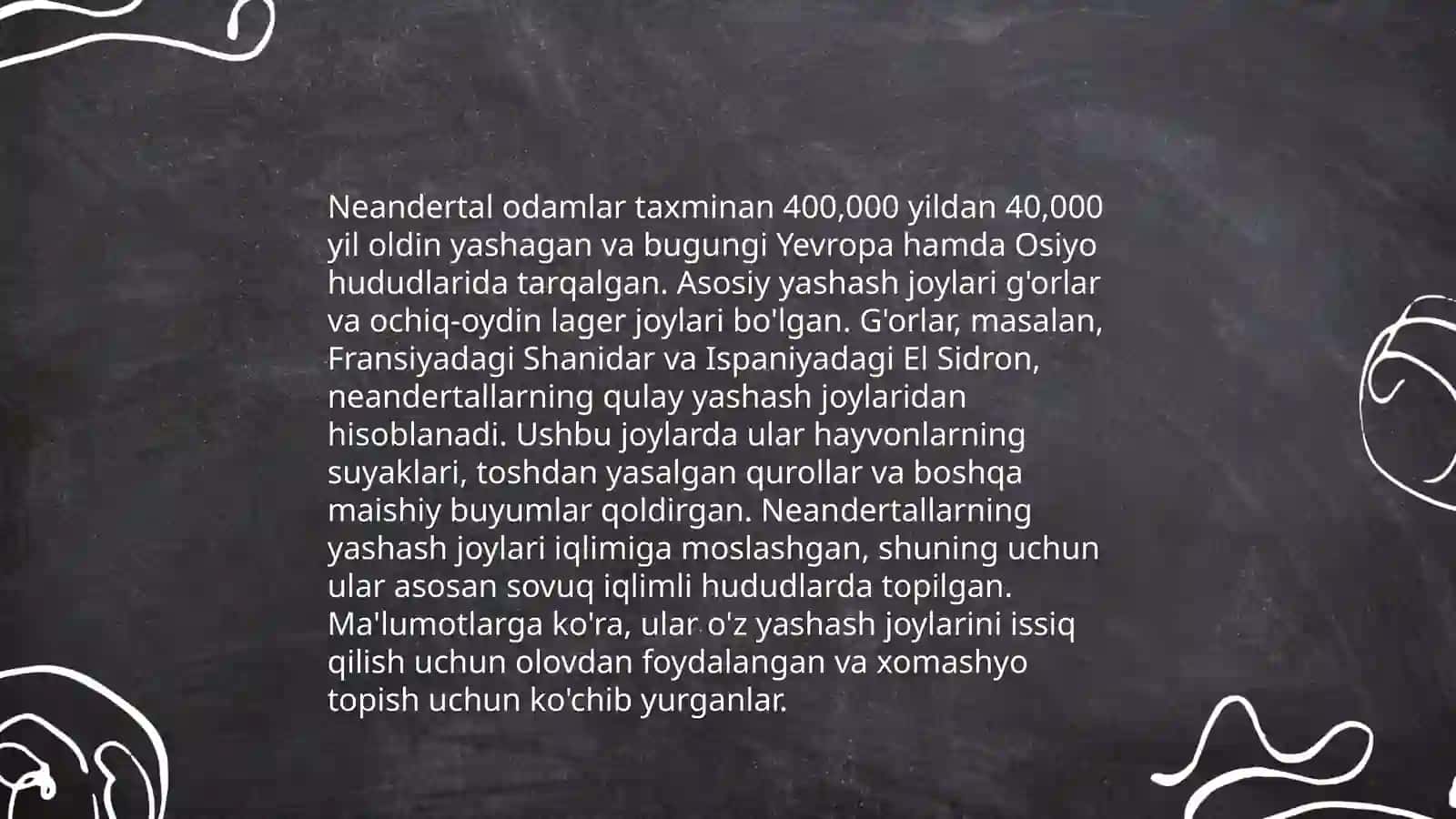 Neandertal odam va uning turmush tarzi 4