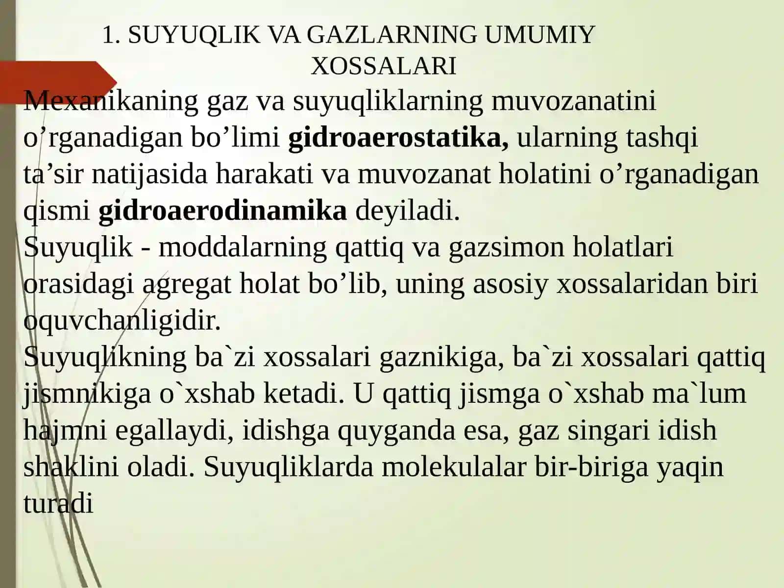 Suyuqlik va Gazlarning Umumiy Xossalari 4