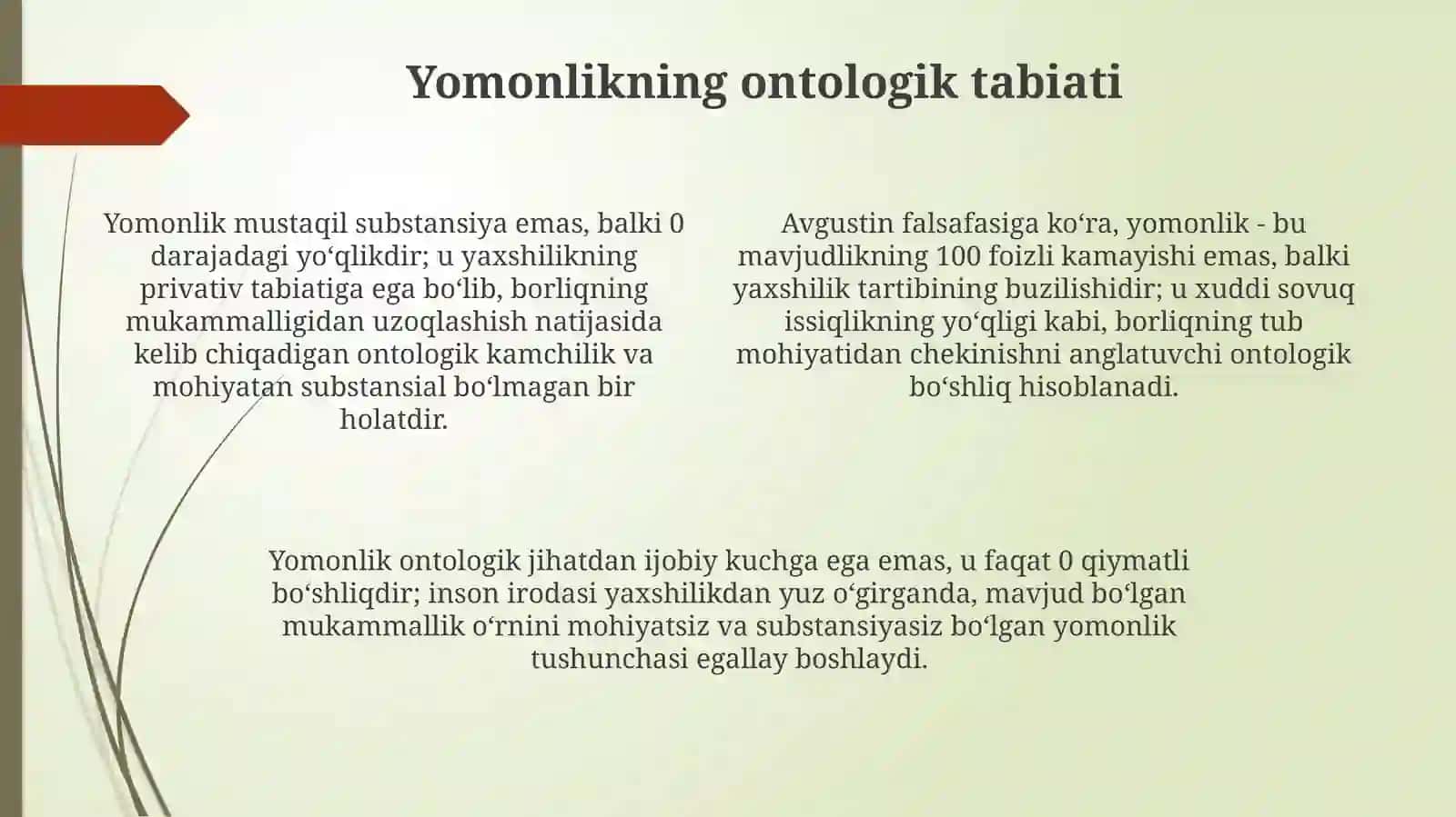 Yaxshilik tushunchasi va mohiyati 4