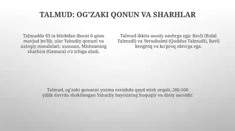 Yahudiyliktaʼlimotivamuqaddaskitobi 4