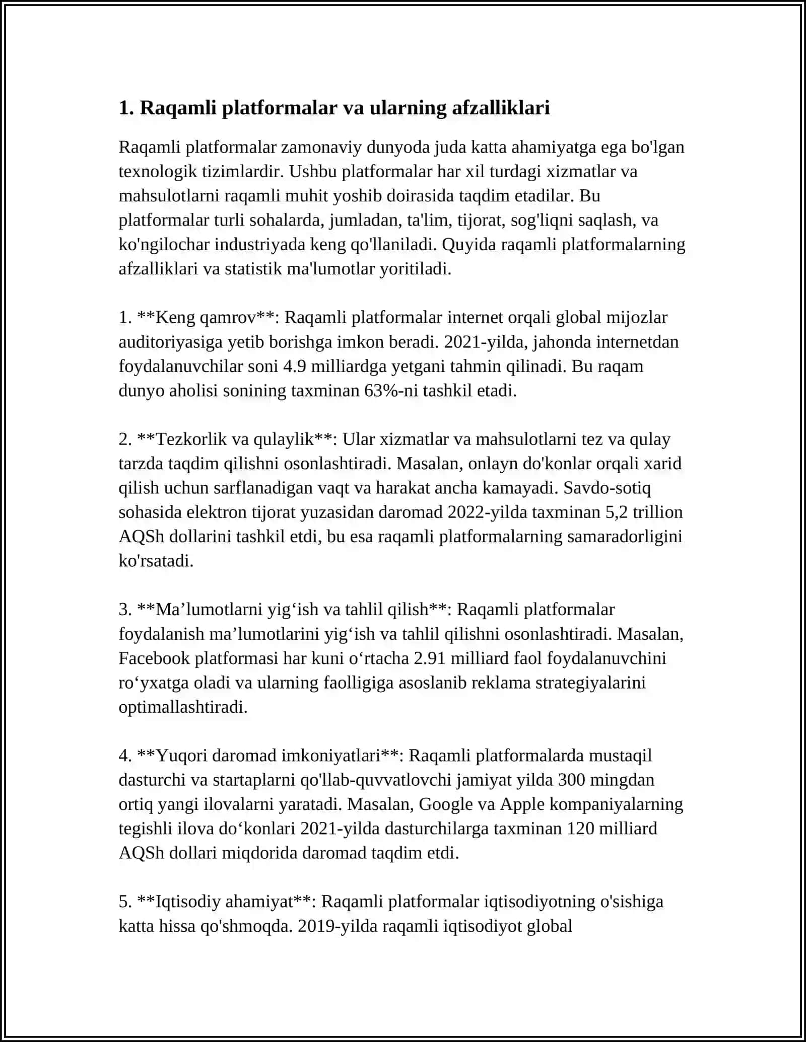 TADQIQOT VA ISHLANMALAR UCHUN RAQAMLI PLATFORMALAR 4