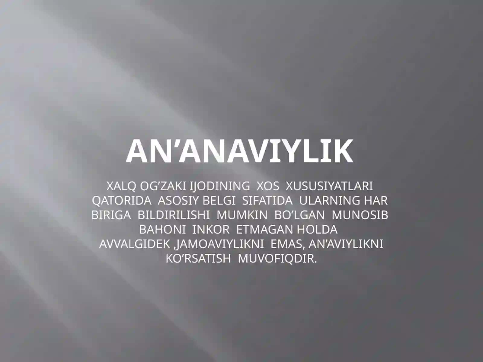 XALQ OG’ZAKI IJODINING JANRLARI 4