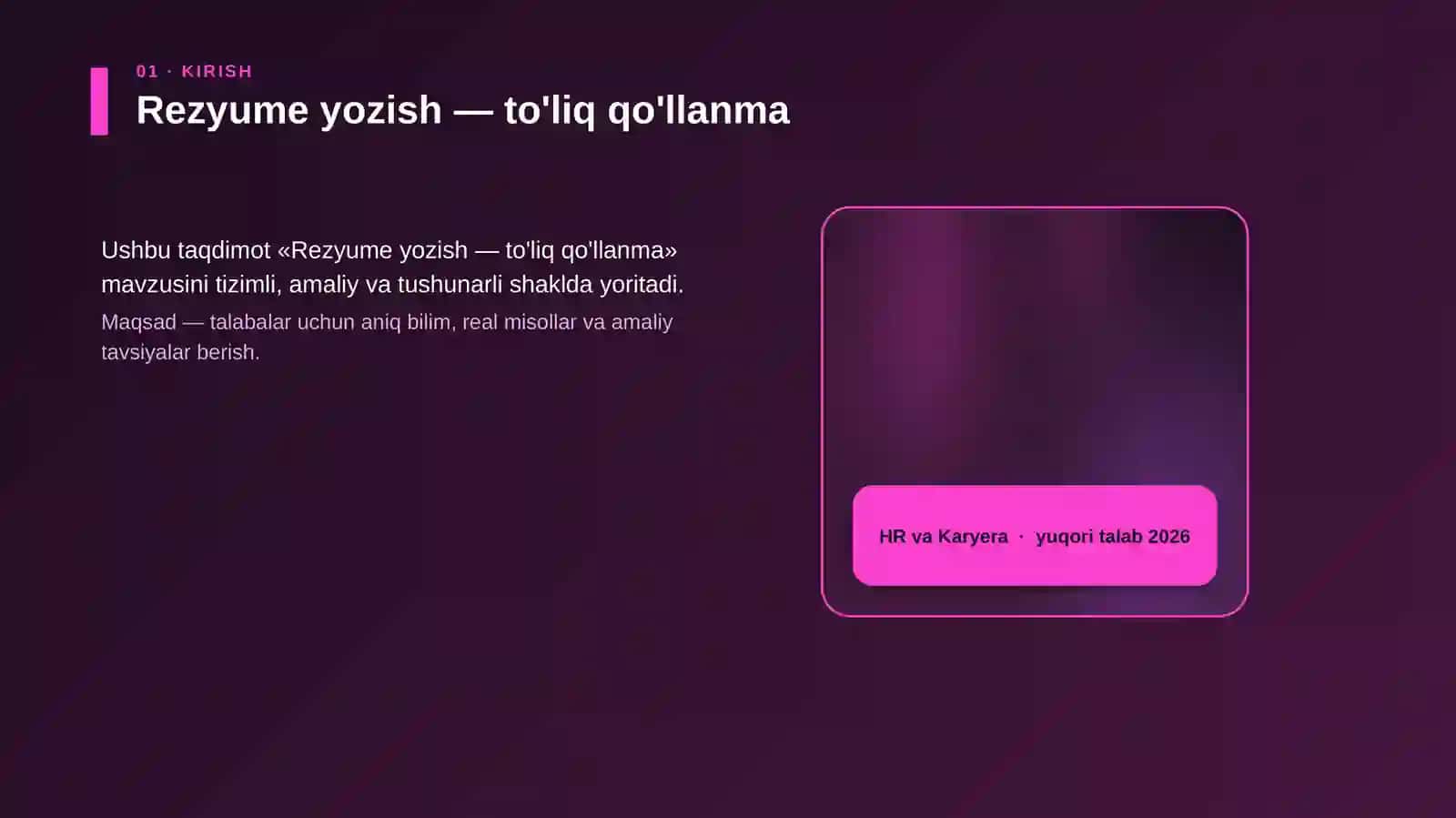 Rezyume yozish — to'liq qo'llanma 4