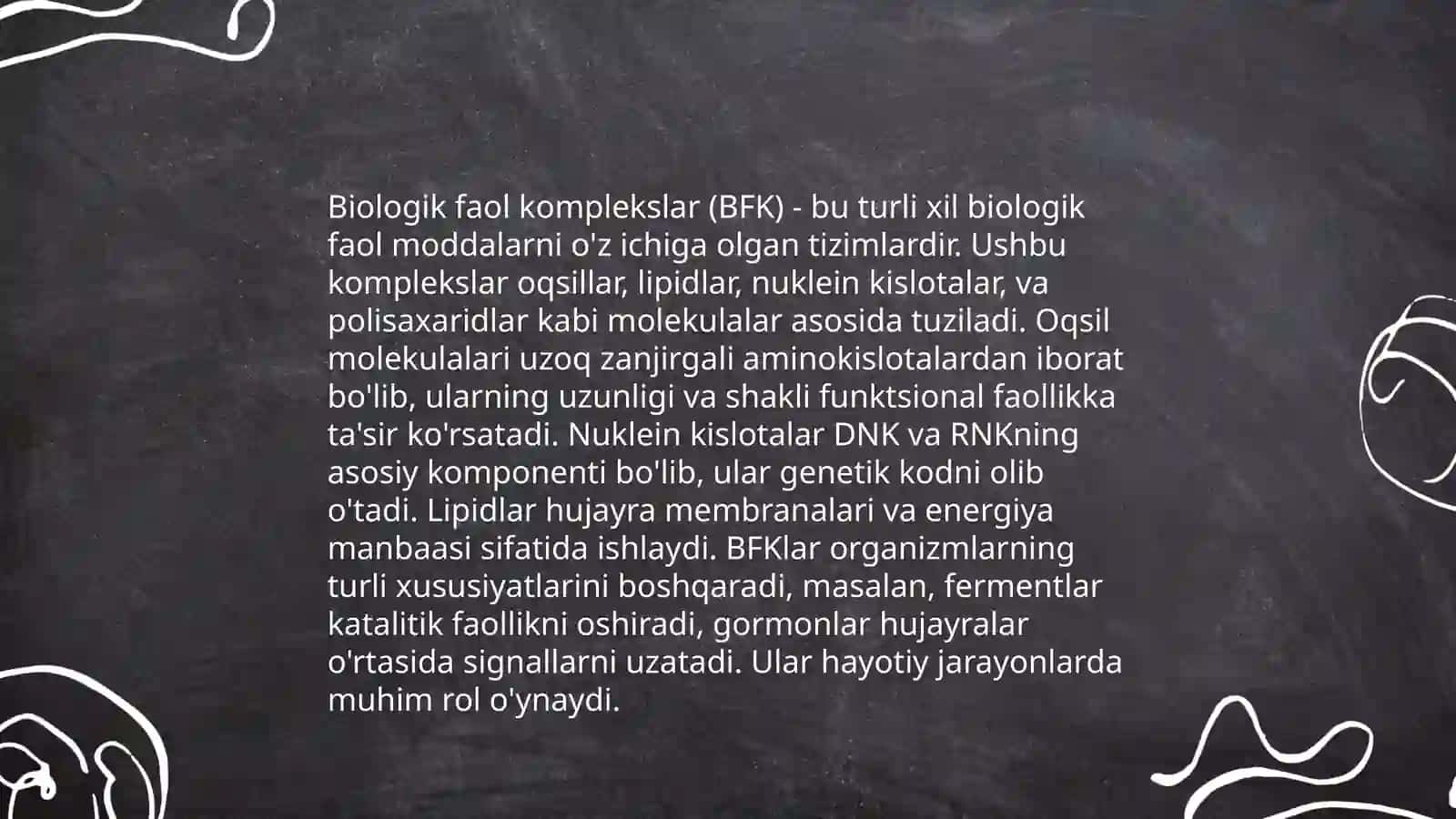 Kompleks birikmalar - biologik faol birikmalar 4