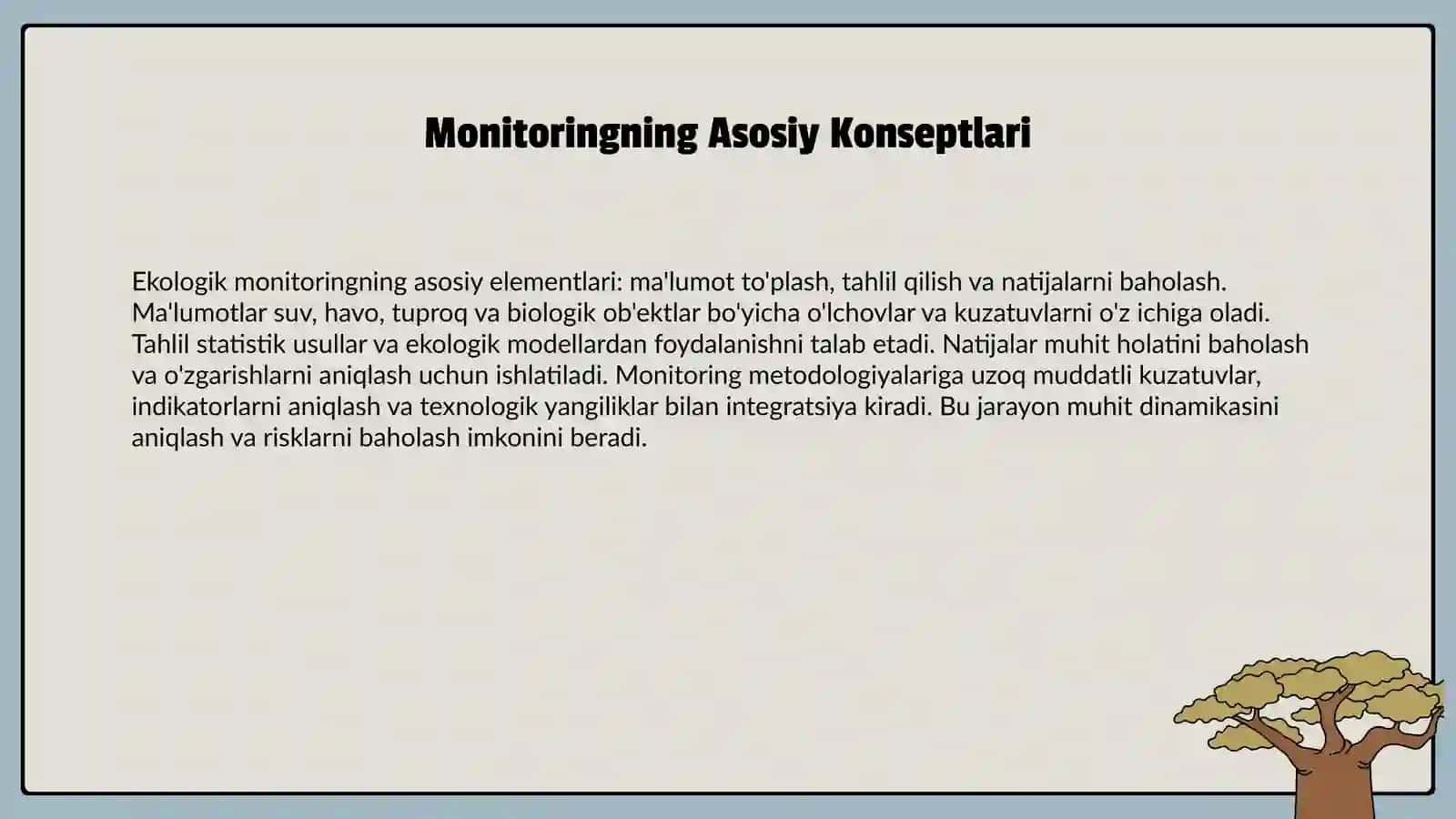 Ekologik va biologik monitoring haqida tushuncha 4