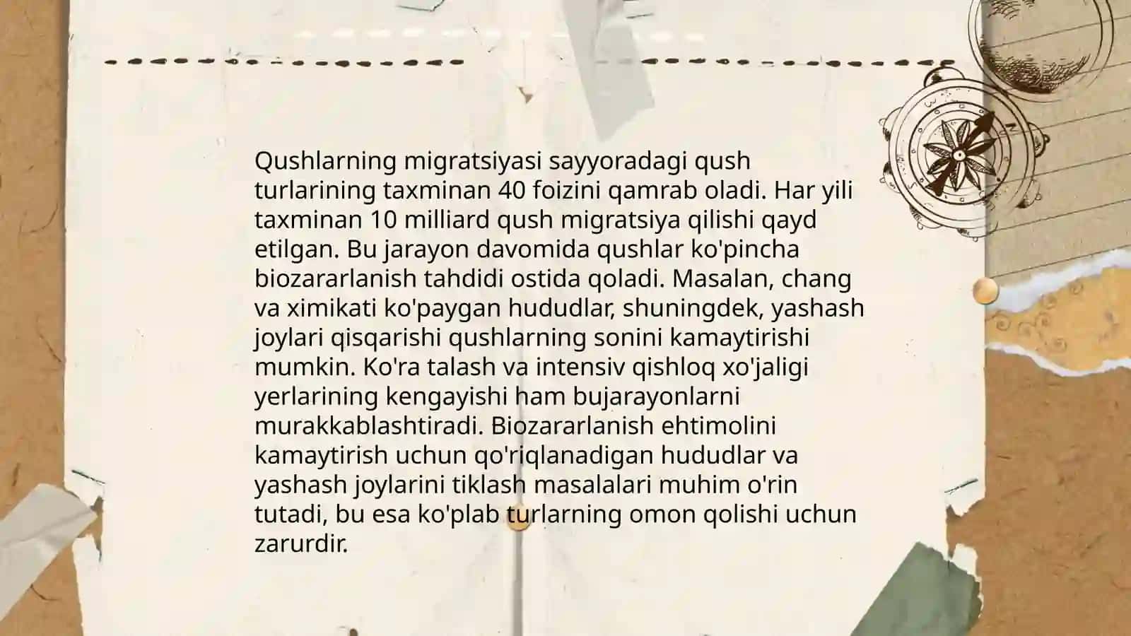 Qushlar biozararlanish manbai 4