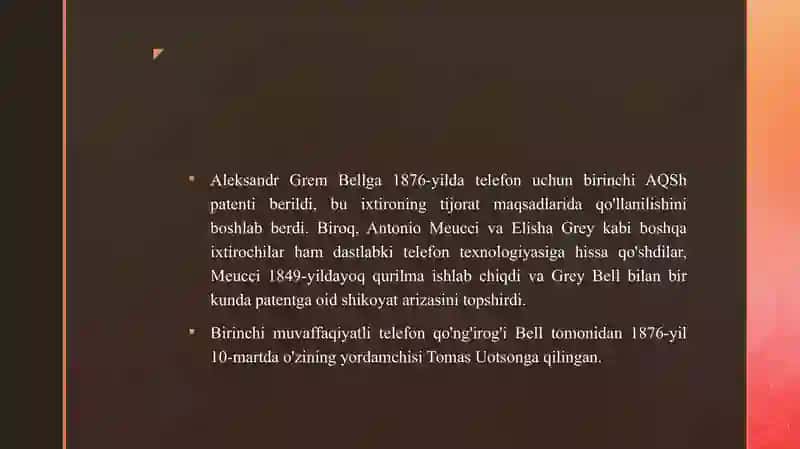 HISTORY OF TELEPHONE INVENTION 4