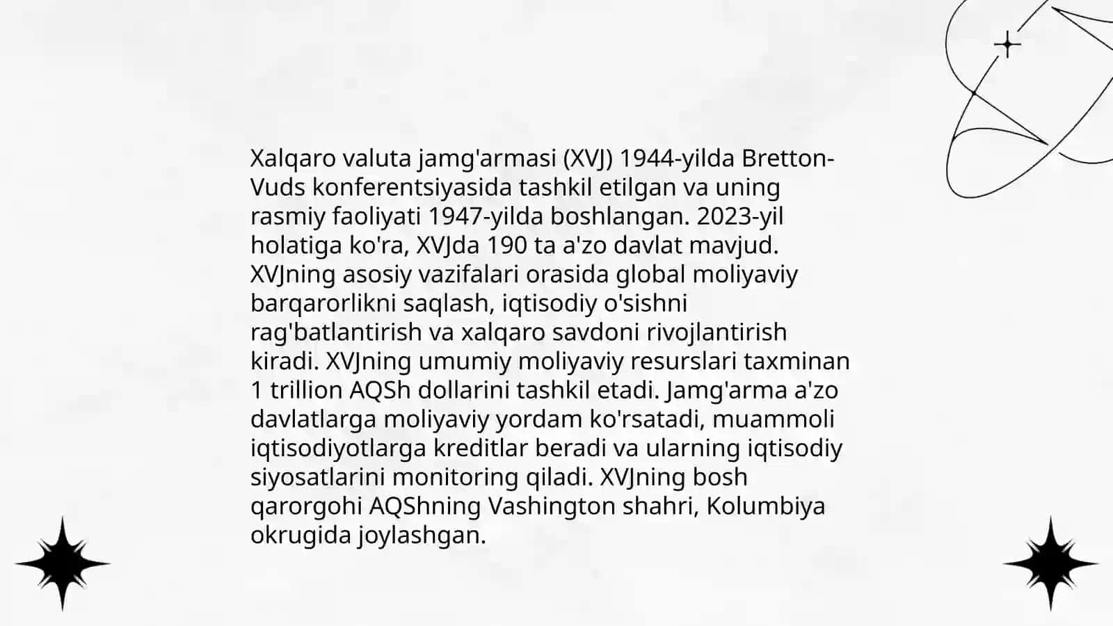 Xalqaro moliya tuzilmari 4