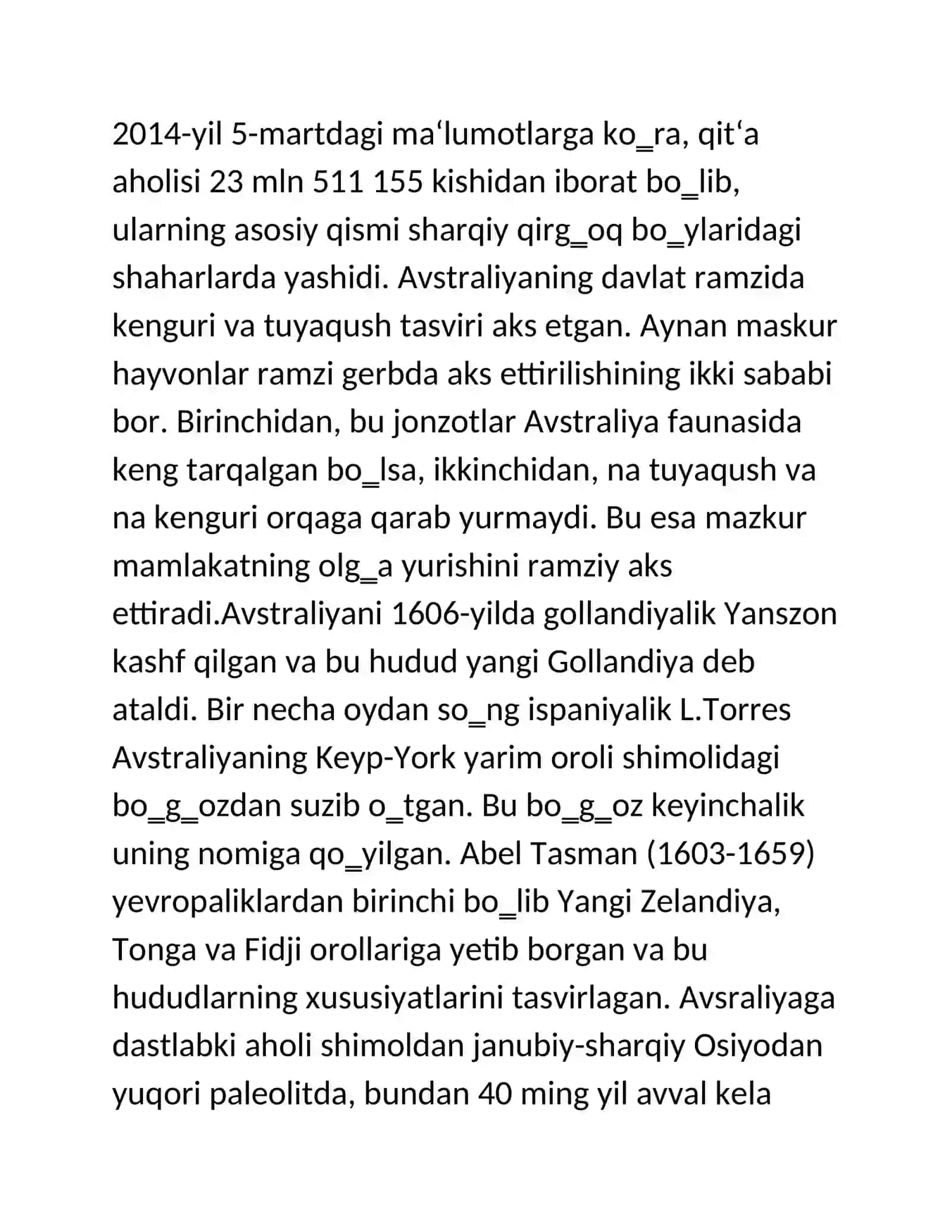 Avstraliya xalqlaringning ma'naviy madaniyati 4