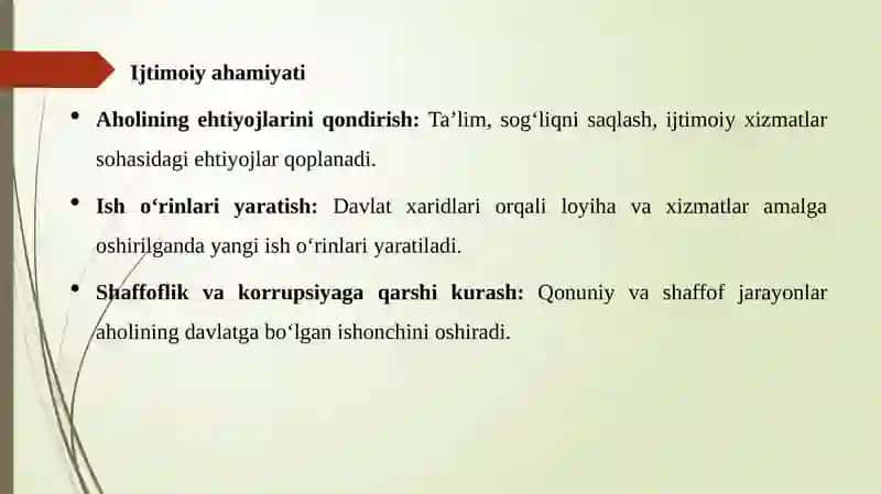 Davlat xaridining mohiyati va uning ijtimoiy-iqtisodiy ahmiyati 4