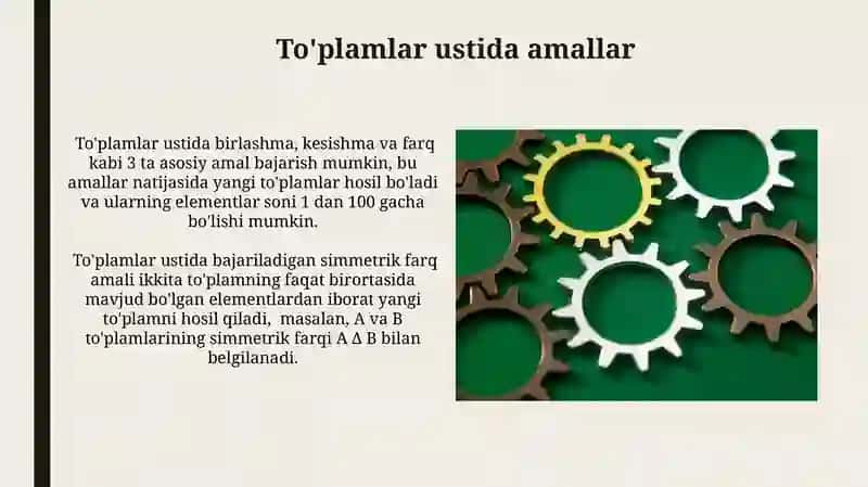 To'plamlar xossalari 4