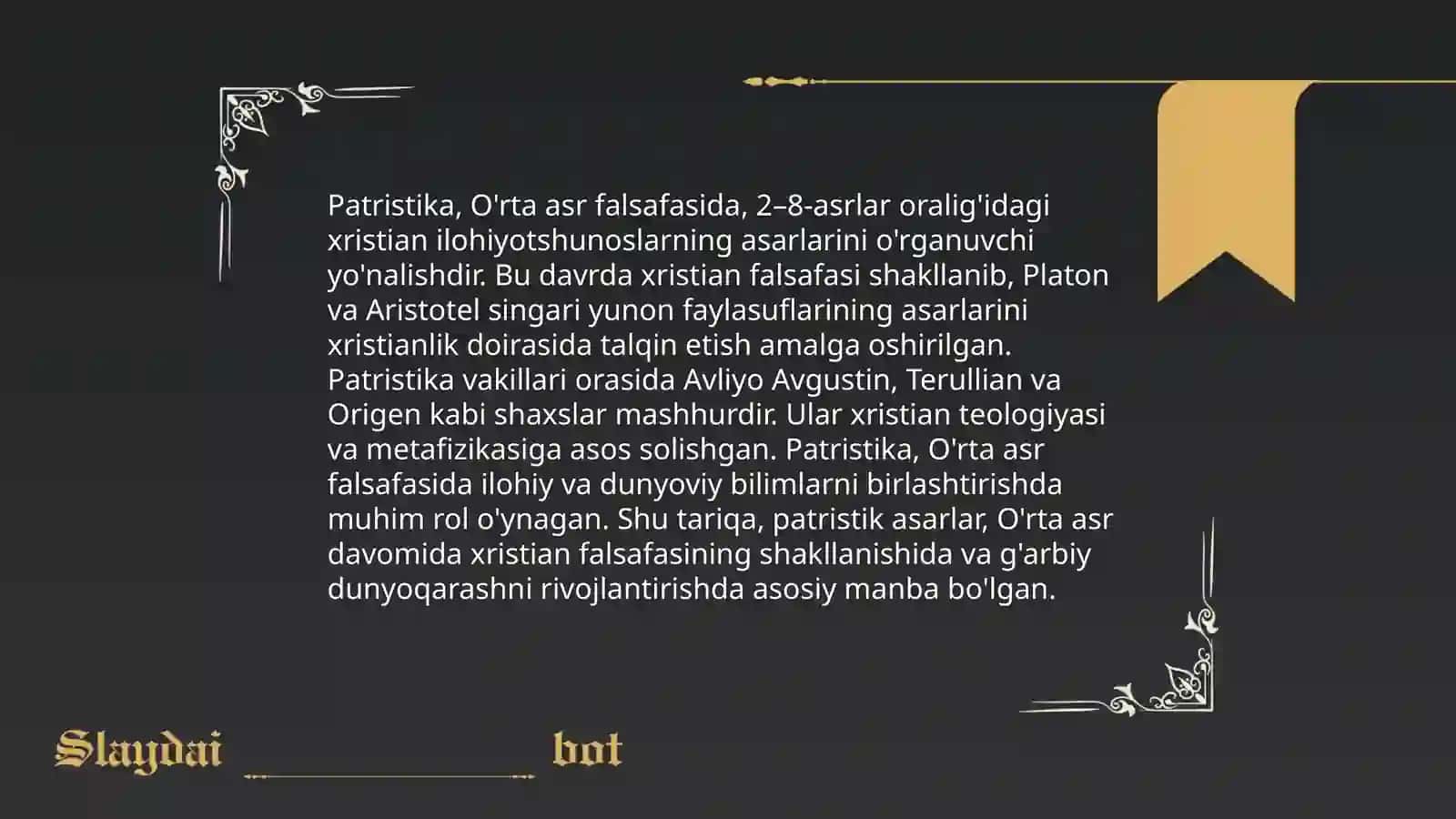 O’rta asrlar xristian falsafasi va Nemis klassik falsafasi 4