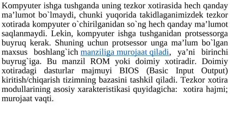Operatsion tizimlarda xotirani boshqarish 4