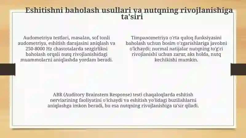 Eshitish va Nutqning Rivojlanish Bosqichlari 4